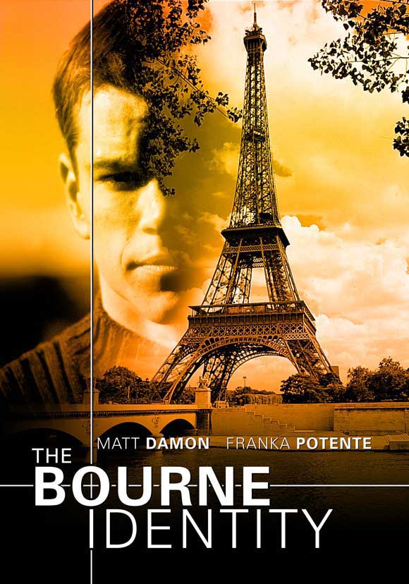 The Bourne Identity Movie Poster Print showcasing action and suspense.