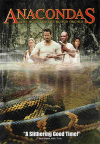 Anacondas: The Hunt for the Blood Orchid movie poster print featuring jungle adventure.