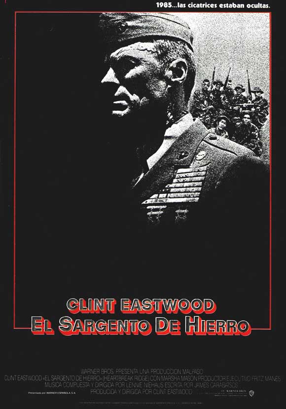 Heartbreak Ridge Movie Poster Print featuring iconic imagery from the film.