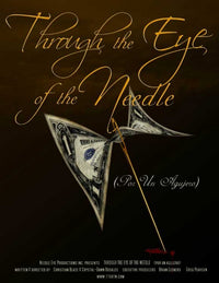 Through the Eye of the Needle Movie Poster featuring dramatic visuals.