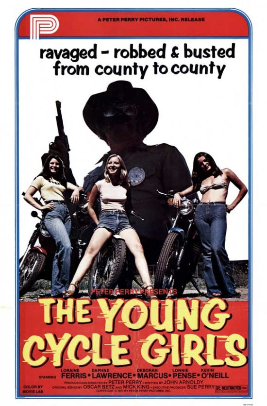 The Young Cycle Girls Movie Poster showcasing classic film art.