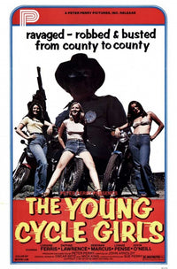 The Young Cycle Girls Movie Poster showcasing classic film art.