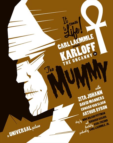 The Mummy Movie Poster Print showcasing classic horror art.