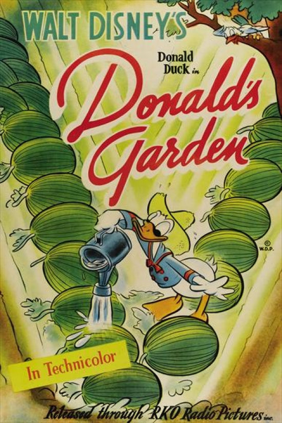 Donald's Garden Movie Poster Print showcasing vibrant colors and delightful imagery.