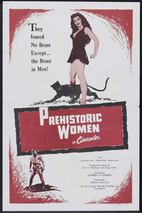 Prehistoric Women Movie Poster Print showcasing fierce prehistoric women.
