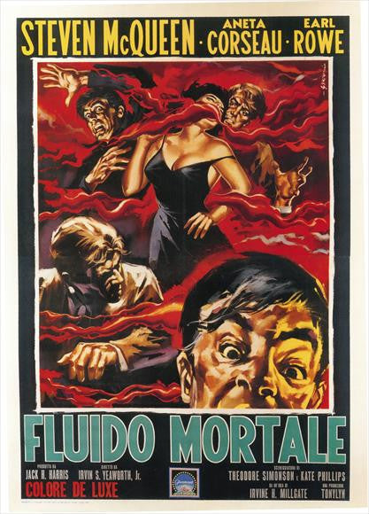 The Blob Movie Poster Print (27x40) | Classic Horror Art