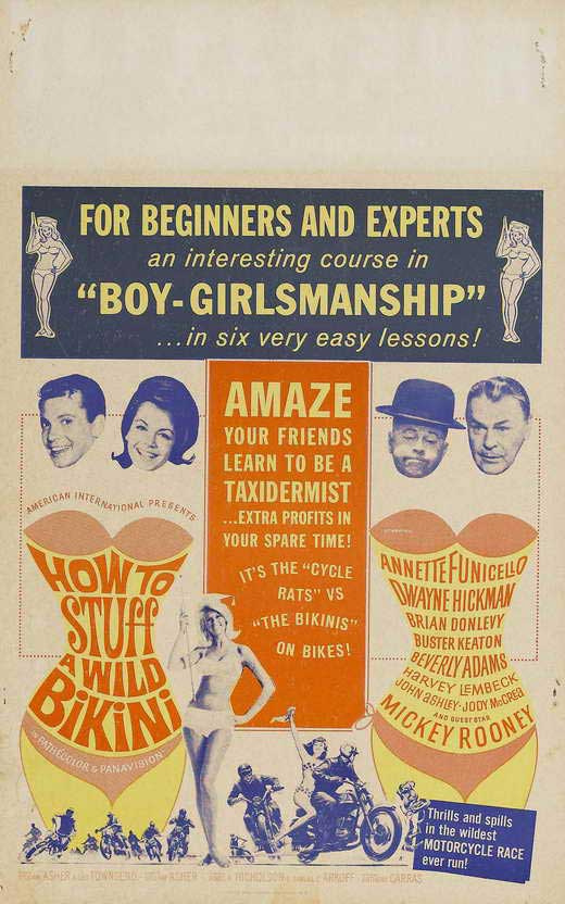 How to Stuff a Wild Bikini Movie Poster Print