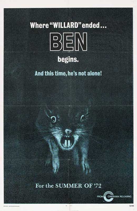 Ben Movie Poster Print showcasing classic film art.