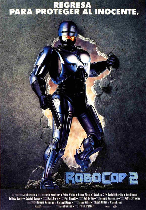 RoboCop 2 Movie Poster Print showcasing iconic sci-fi artwork
