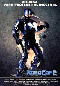 RoboCop 2 Movie Poster Print showcasing iconic sci-fi artwork
