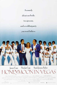 Honeymoon in Vegas Movie Poster Print featuring classic film art.