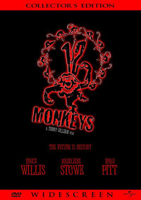 12 Monkeys Movie Poster Print showcasing vibrant colors and classic sci-fi imagery.