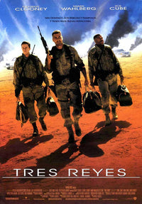 Three Kings Movie Poster Print showcasing the film's iconic imagery.