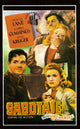 Saboteur Movie Poster Print showcasing classic cinema art.
