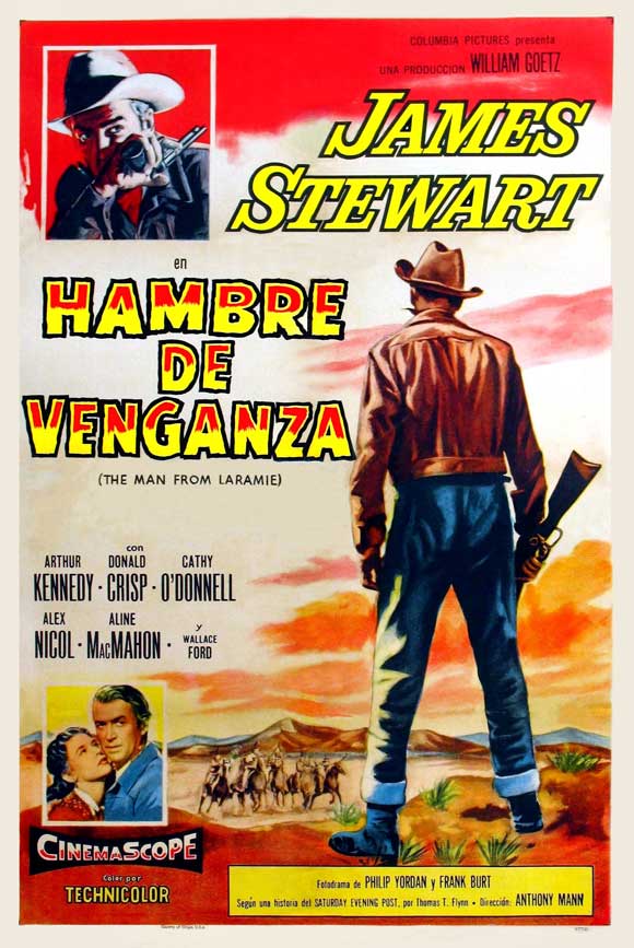 The Man from Laramie Movie Poster Print capturing classic Western film art.