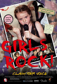 Girls Rock Movie Poster Print celebrating female empowerment.