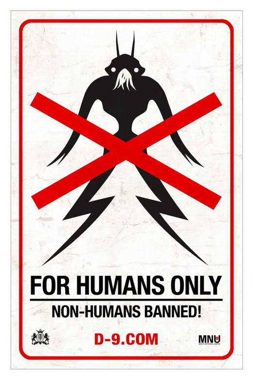 District 9 Movie Poster Print showcasing intense sci-fi themes.