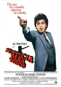 And Justice for All Movie Poster Print showcasing courtroom drama.
