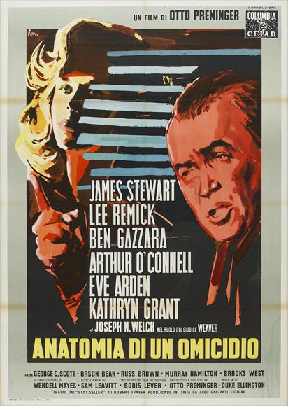 Anatomy of a Murder Movie Poster Print showcasing classic cinema artwork.