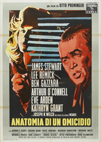 Anatomy of a Murder Movie Poster Print showcasing classic cinema artwork.