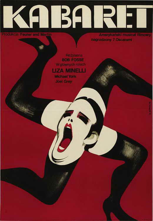 Cabaret Movie Poster Print featuring vibrant theatrical art.
