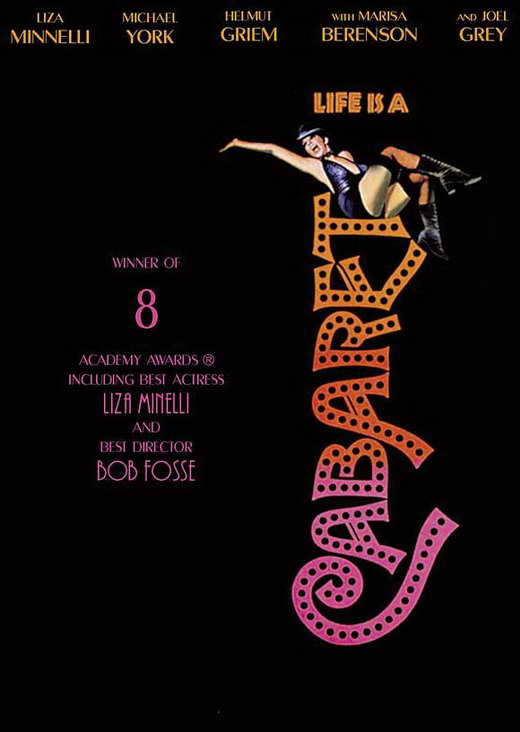Cabaret Movie Poster Print showcasing vibrant musical theatre imagery.
