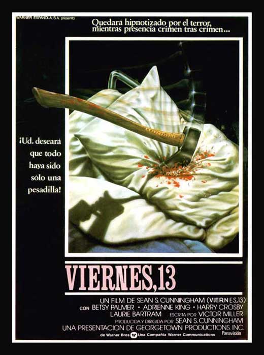 Friday the 13th Movie Poster Print showcasing horror film art.
