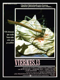 Friday the 13th Movie Poster Print showcasing horror film art.
