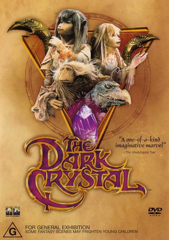 The Dark Crystal Movie Poster Print featuring iconic fantasy artwork.