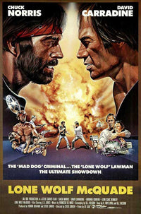 Lone Wolf McQuade Movie Poster Print featuring action and adventure.