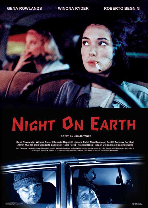 Night on Earth Movie Poster Print showcasing cinematic art.