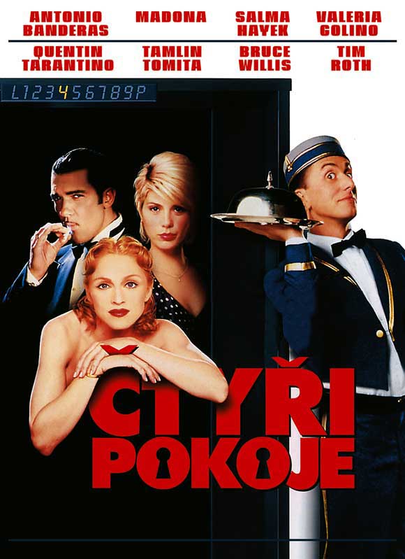 Four Rooms Movie Poster Print showcasing unique cinematic design.