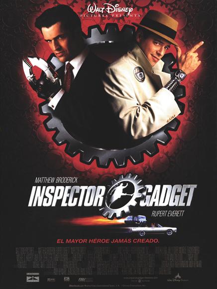Inspector Gadget Movie Poster Print featuring colorful design.