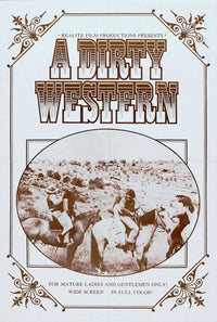 Dirty Western Movie Poster Print showcasing classic Western film themes.