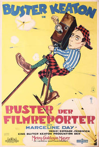 The Cameraman Movie Poster Print showcasing classic cinema artwork.
