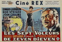 Seven Thieves Movie Poster Print featuring vibrant colors and classic cinema imagery.