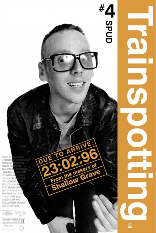 Trainspotting Movie Poster Print showcasing film's iconic imagery.
