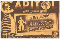 Modern Times Movie Poster Print showcasing Charlie Chaplin's iconic film.