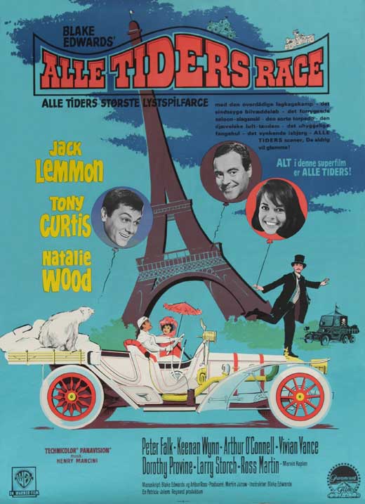 The Great Race Movie Poster Print showcasing classic film art.