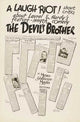 The Devil's Brother Movie Poster Print featuring classic film characters