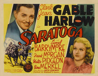 Saratoga Movie Poster Print showcasing classic film art