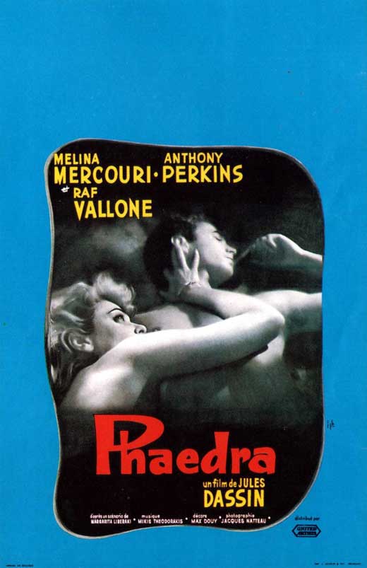 Phaedra Movie Poster Print showcasing classic film artwork.