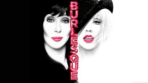 Burlesque Movie Poster Print showcasing vibrant colors and theatrical design.