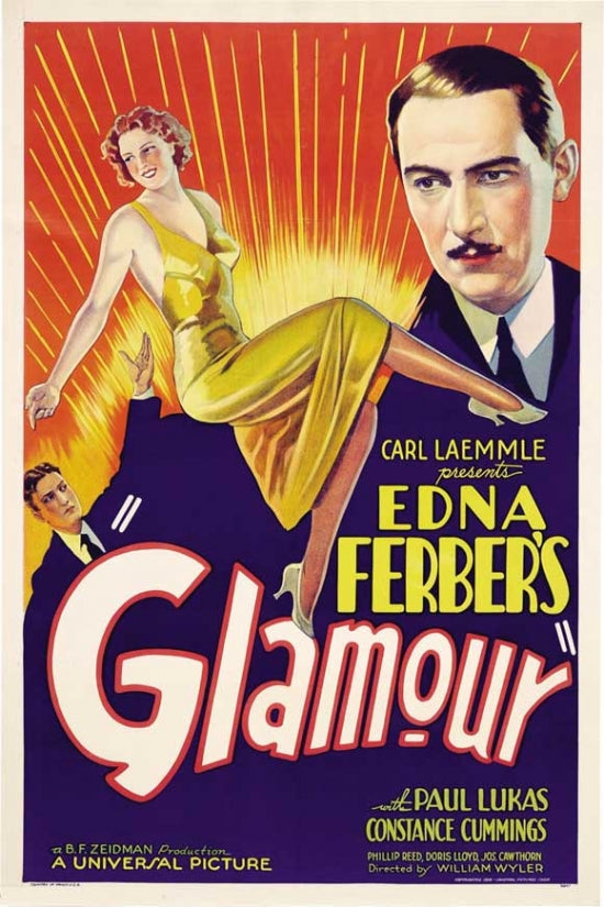 Glamour Movie Poster Print featuring cinematic elegance.