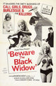 Beware the Black Widow Movie Poster Print showcasing suspenseful design.