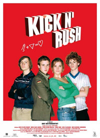 Kick'n Rush Movie Poster Art Print featuring dynamic sports action.