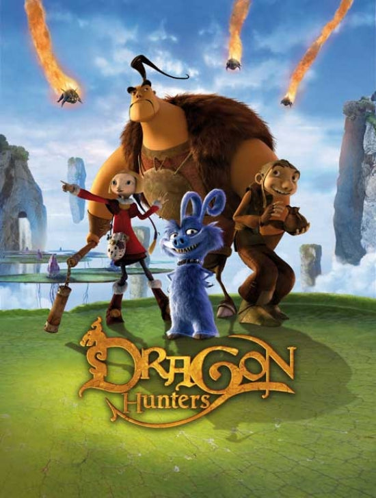 Dragon Hunters movie poster print showcasing epic fantasy adventure.