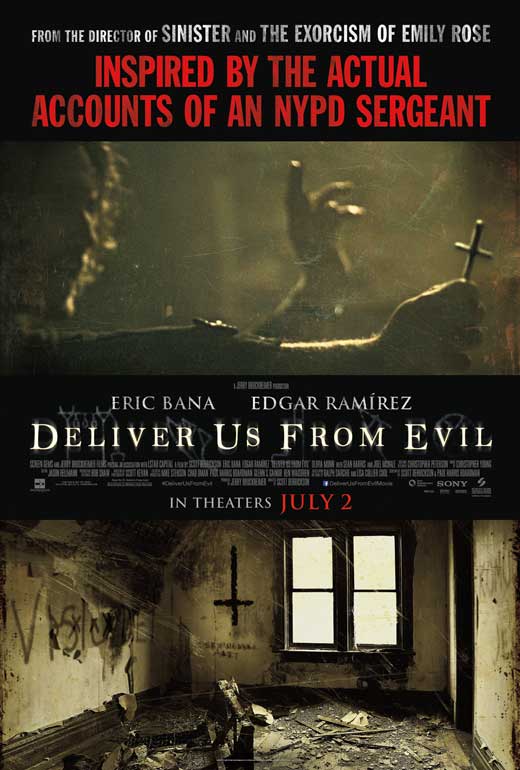 Deliver Us From Evil Movie Poster Print showcasing supernatural themes.