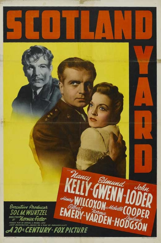 Scotland Yard Movie Poster showcasing mystery and suspense.