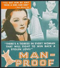 Man-Proof Movie Poster Print showcasing unique cinematic design.